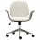 VidaXL Silla de Oficina Madera Curvada Blanca