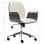 VidaXL Silla de Oficina Madera Curvada Blanca
