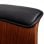 VidaXL Chaise de bureau pivotante en bois courbé noir