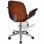 VidaXL Chaise de bureau pivotante en bois courbé noir