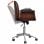 VidaXL Chaise de bureau pivotante en bois courbé noir
