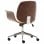 VidaXL Silla de Oficina Madera Curvada Crema