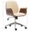 VidaXL Silla de Oficina Madera Curvada Crema