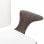 VidaXL chaise de bureau pivotante cuir synthétique bois courbé blanc