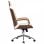 VidaXL Chaise de bureau avec appui-tête Bois/Crème