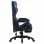 VidaXL Silla Gaming con Reposapiés Cuero Sintético Azul/Negro
