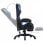 VidaXL Silla Gaming con Reposapiés Cuero Sintético Azul/Negro