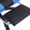 VidaXL Silla Gaming con Reposapiés Cuero Sintético Azul/Negro