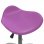 VidaXL Silla de Oficina Cuero Sintético Morado