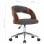 VidaXL Silla Oficina Giratoria Curvada Madera/Gris