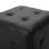 vidaXL Puf 2 unidades cuero sintético negro 30x30x30 cm