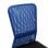 VidaXL Chaise de Bureau Noir/Bleu Maille