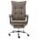 VidaXL Silla de Oficina de Masaje Tela Gris Taupe