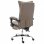 VidaXL Silla de Oficina de Masaje Tela Gris Taupe