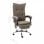 VidaXL Silla de Oficina de Masaje Tela Gris Taupe