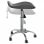 VidaXL Silla de Oficina Cuero Sintético Gris