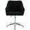 VidaXL chaise de bureau pivotante tissu noir