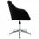 VidaXL chaise de bureau pivotante tissu noir