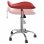 VidaXL Silla de Oficina Cuero Sintético Rojo Tinto