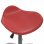 VidaXL Silla de Oficina Cuero Sintético Rojo Tinto