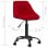 VidaXL Silla de Oficina Terciopelo Rojo Tinto
