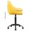 VidaXL Silla de Oficina Terciopelo Amarillo Mostaza
