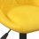 VidaXL Silla de Oficina Terciopelo Amarillo Mostaza