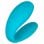 Diversual Omega Vibrador para Parejas Turquesa