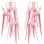 Packs Taburetes Altos - Pack 6 Taburetes Torix Respaldo - Rosa