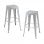 Packs Taburetes Altos - Pack 2 Taburetes Torix Altos - Gris metalizado