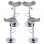 Packs Taburetes Altos - Pack 4 Taburetes Rox - Gris