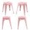 Packs Taburetes Pequeños - Pack 4 Taburetes Torix Pequeños - Rosa