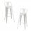 Packs Taburetes Altos - Pack 2 Taburetes Torix Respaldo - Blanco