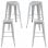 Packs Taburetes Altos - Pack 4 Taburetes Torix Altos - Gris metalizado