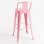 Packs Taburetes Altos - Pack 4 Taburetes Torix Respaldo - Rosa