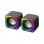 Mars Gaming MSCUBE Colunas Gaming RGB DSP 8W Pretas