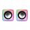 Mars Gaming MSCUBEP Altavoces Gaming RGB DSP 8W Rosas