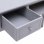 Scrivania in legno grigio VidaXL