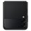 Capa para telemóvel Samsung Leather Cover Couro Preto Resistente a Riscos Galaxy Z Flip3 5G