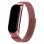 Cinturino in metallo rosa freddo per Xiaomi Mi Band 5/6/7 /Amazfit Band 5