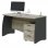 Habitdesign Stil Buc Mesa de Escritorio 3 Cajones Gris