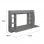 ML Design Escritorio de Pared Gris