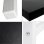 ML Design Escritorio con Marco de Metal Estable Blanco/Negro