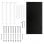 ML Design Escritorio con Marco de Metal Estable Blanco/Negro