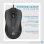 Rato HP Wired 100 USB 1600 DPI Preto Ambidestro