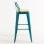 Packs Taburetes Altos - Pack 2 Taburetes Torix Respaldo Madera Natural - Verde Azulado
