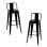 Packs Taburetes Altos - Pack 2 Taburetes Torix Respaldo - Negro