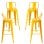 Packs Taburetes Altos - Pack 4 Taburetes Torix Respaldo - Amarillo