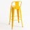 Packs Taburetes Altos - Pack 4 Taburetes Torix Respaldo - Amarillo