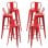 Packs Taburetes Altos - Pack 6 Taburetes Torix Respaldo - Rojo